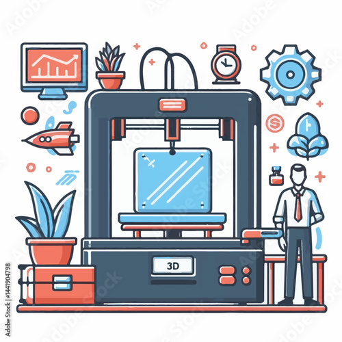 technology, modern, industry, 3d, machine, model, printer, manufacturing, design, engineering, innovation, 3d printer, plastic, print, printing, laboratory, prototype, 3d printing, business, object, c