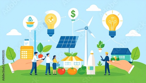 Sustainable Living Eco Friendly Home Renewable Energy and Local Farming