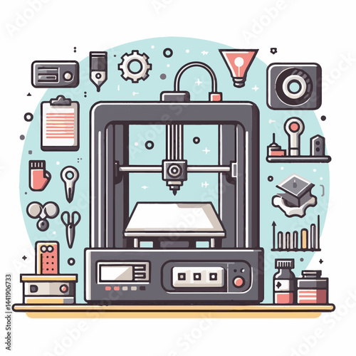 technology, modern, industry, 3d, machine, model, printer, manufacturing, design, engineering, innovation, 3d printer, plastic, print, printing, laboratory, prototype, 3d printing, business, object, c