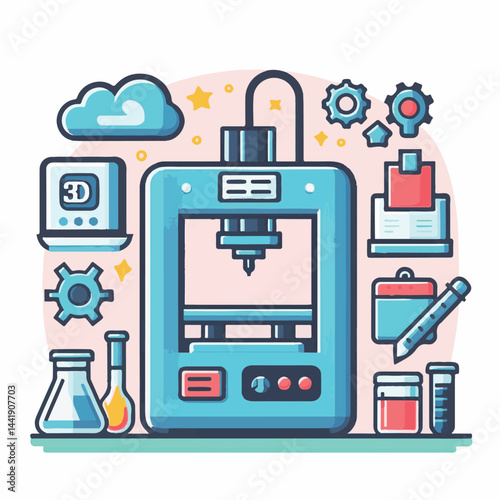 technology, modern, industry, 3d, machine, model, printer, manufacturing, design, engineering, innovation, 3d printer, plastic, print, printing, laboratory, prototype, 3d printing, business, object, c