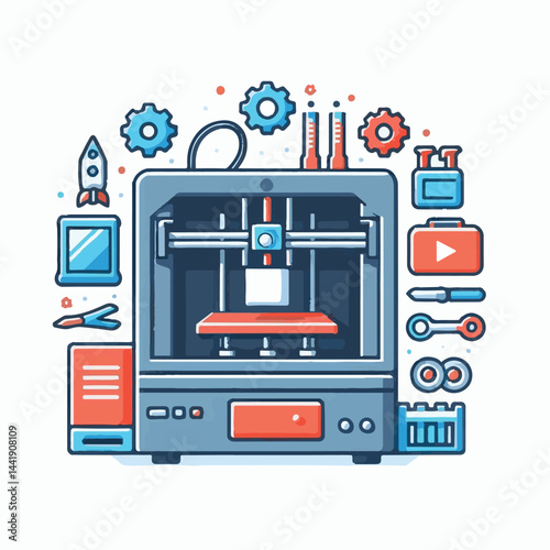 technology, modern, industry, 3d, machine, model, printer, manufacturing, design, engineering, innovation, 3d printer, plastic, print, printing, laboratory, prototype, 3d printing, business, object, c