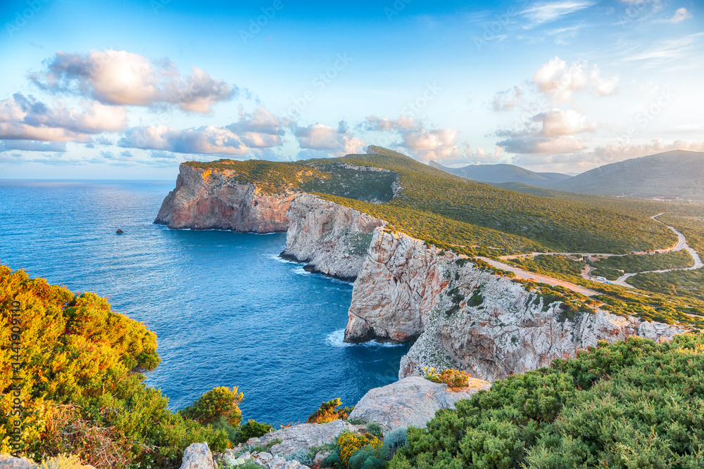 Amazing morning view on Cacccia cape.