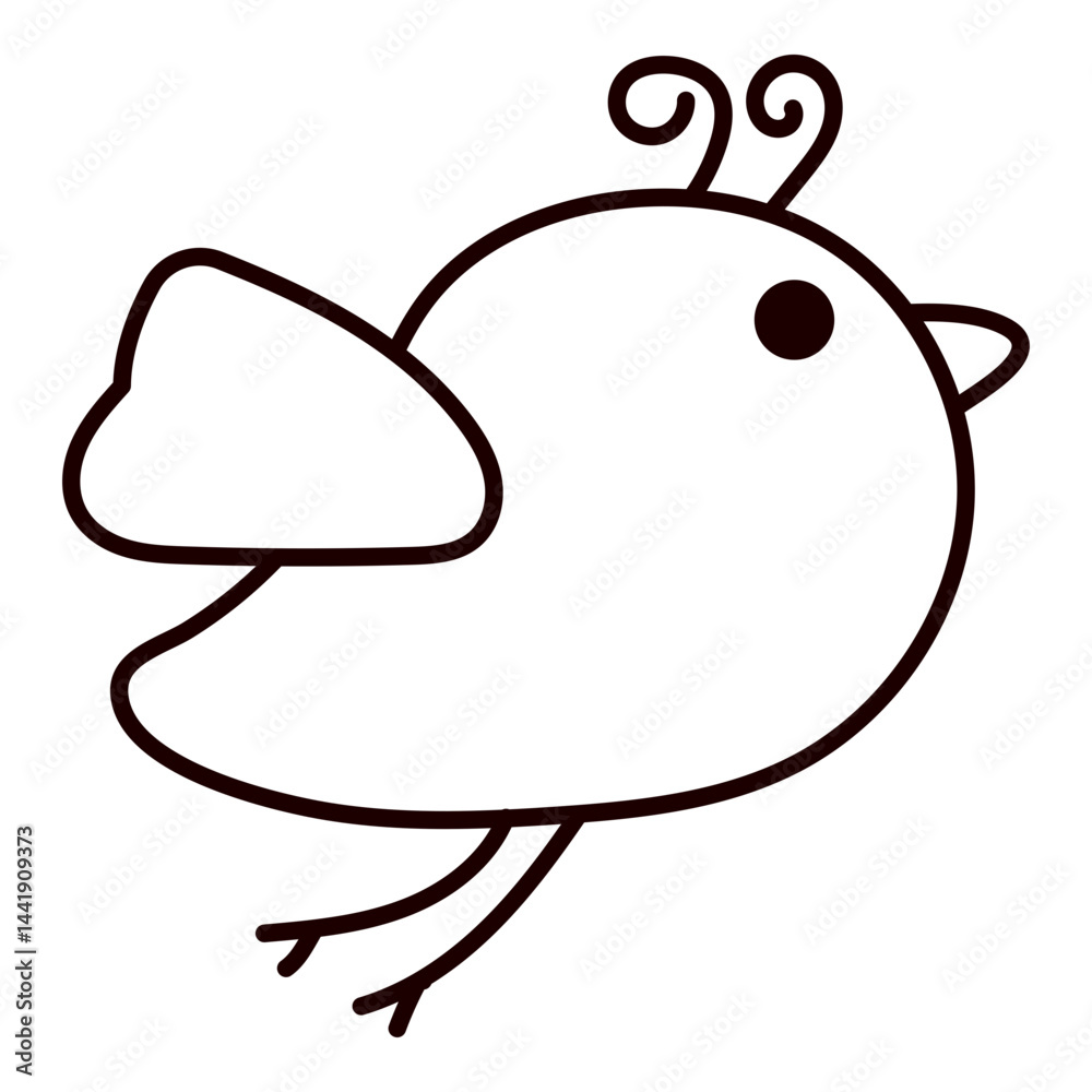 Simple Doodle Bird Simple Doodle Bird