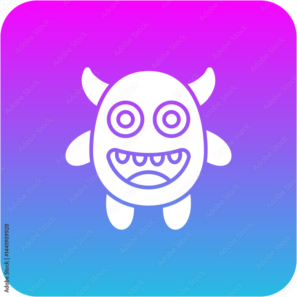 Obraz premium Cute Monster Icon