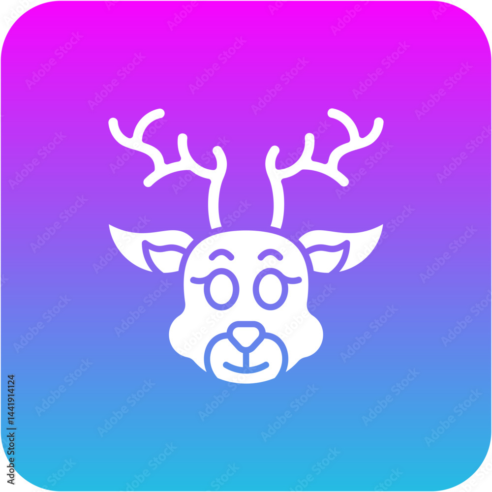 Fototapeta premium Reindeer Icon