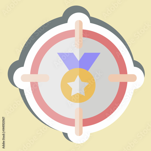 Sticker Feminism Achivment. related to Feminism symbol. design editable