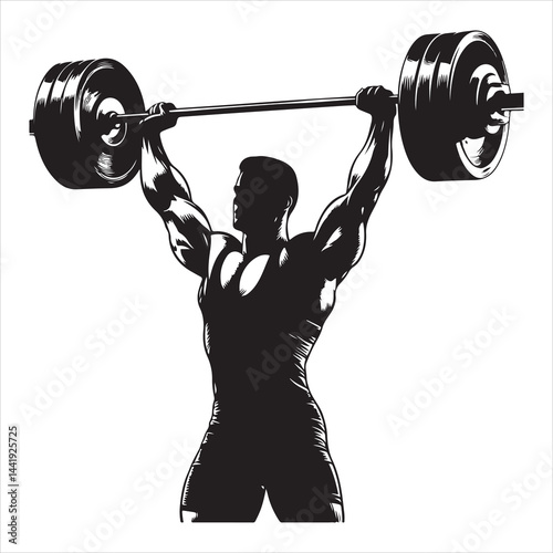 A singel parson  clear workout silhouette cardio workout, and Graphic, vector black color silhouette, 