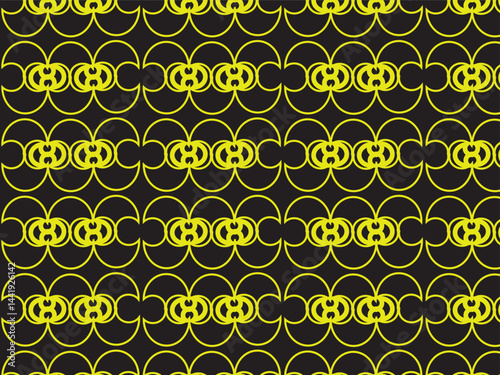 Print Black Pattern Design , Textile Floral Flower Pattern design