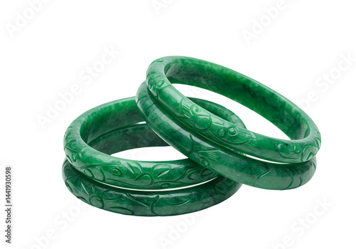 Green Jade Bangles: Elegant & Stylish Jade Jewelry on Transparent  background