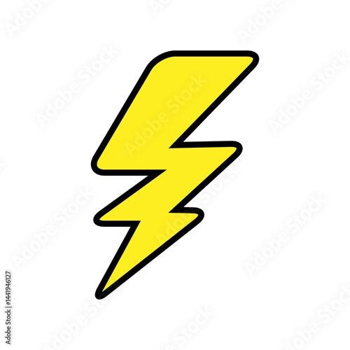 Free Download Lightning icon vector. Electric power illustration sign. Energy symbol or logo. - GFXLoad