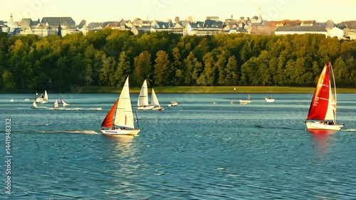 Sailing the Nile or a sailboat on the beach or sea evokes a sense of serene adventure