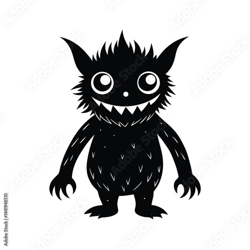 tiny cute monster character