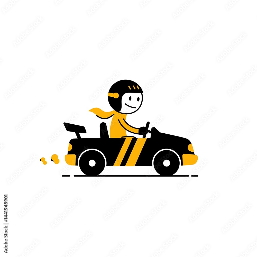 Stickman Racing in Fast Go-Kart Stickman Racing in Fast Go-Kart