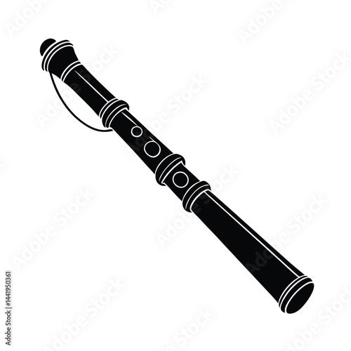 wooden flute instrument