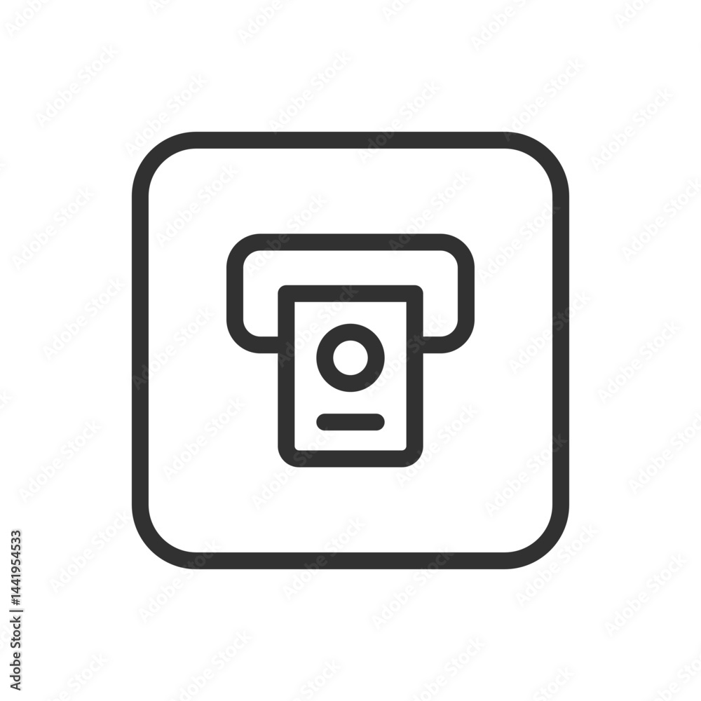 ATM Icon – Cash Withdrawal & Banking Machine ATM Icon – Cash Withdrawal & Banking Machine