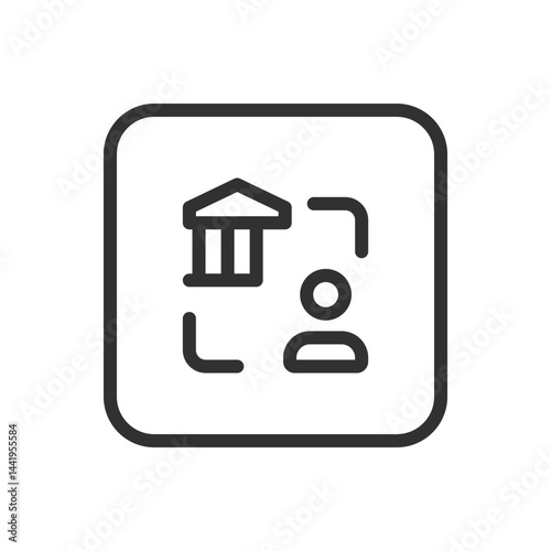 Bank Customer Icon – User Profile in Banking System