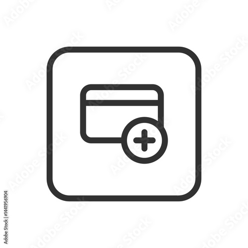 Credit Card Icon – Secure Payment & Digital Transaction