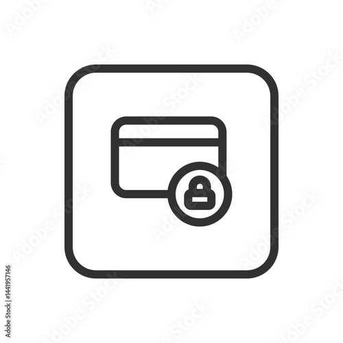 Credit Card Icon – Secure Payment & Digital Transaction