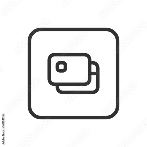 Credit Card Icon – Secure Payment & Digital Transaction