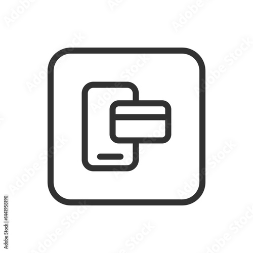 Credit Card Mobile Icon – Easy & Convenient Payments