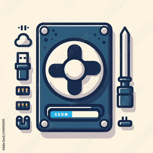 storage, technology, external, drive, ssd, memory, computer, device, digital, portable, backup, usb, data, equipment, recovery, cable, laptop, hdd, electronic, hardware, black, disk, disc, modern, mob