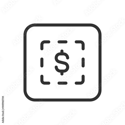 Dollar Select Icon – Currency Choice & Payment Option