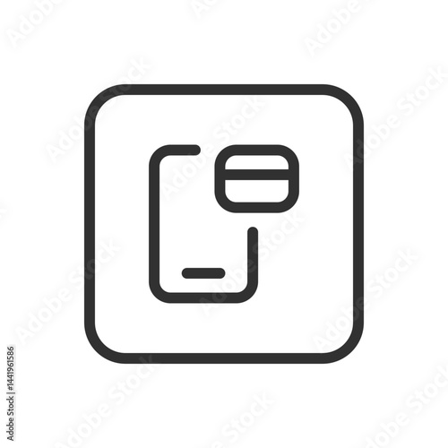 Mobile Credit Card Icon – Digital Payment & Mobile Banking