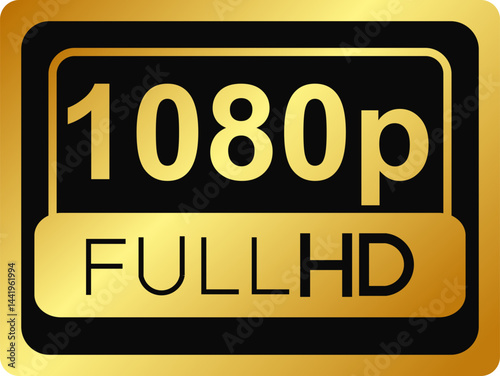 Video Resolution 1080p Bagdes