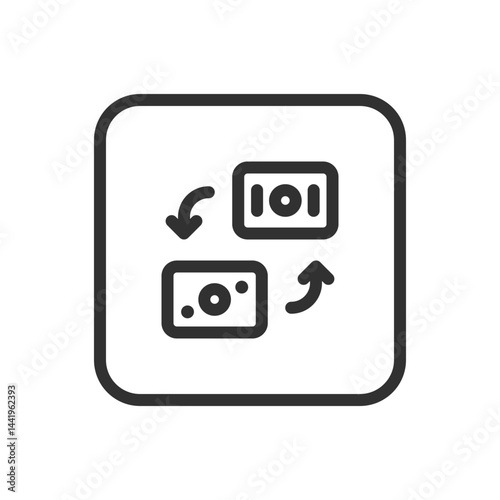 Transfer Card Money Icon – Instant Payment & Funds Transfer