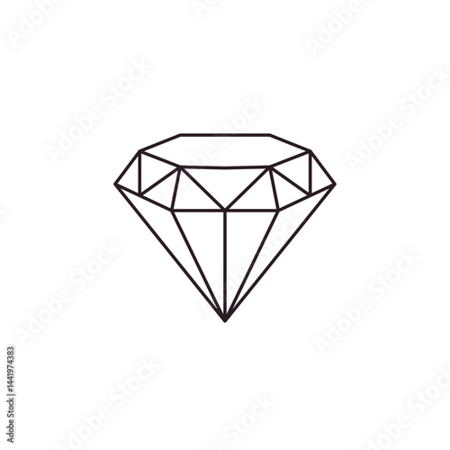 diamond gem stone crystal vector emoji illustration icon symbol sign sparkling
