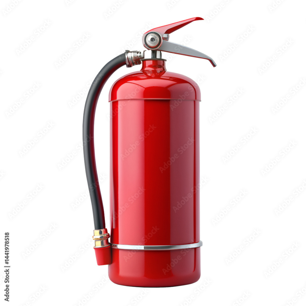 Obraz premium Fire extinguisher isolated on transparent background 