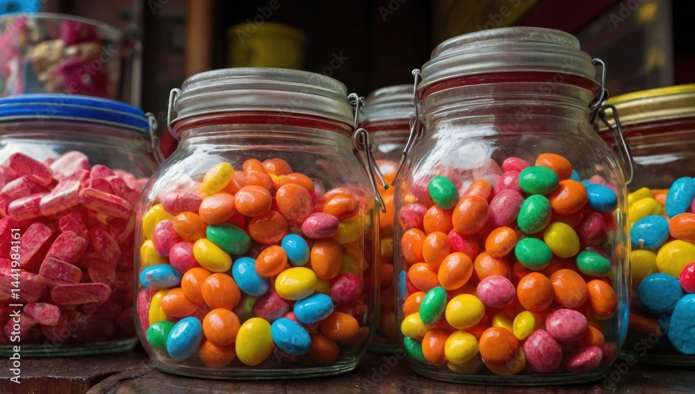A jar of candies in Bogota. A jar of candies in Bogota.