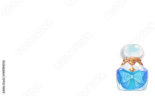 ブルーの香水ボトル　②