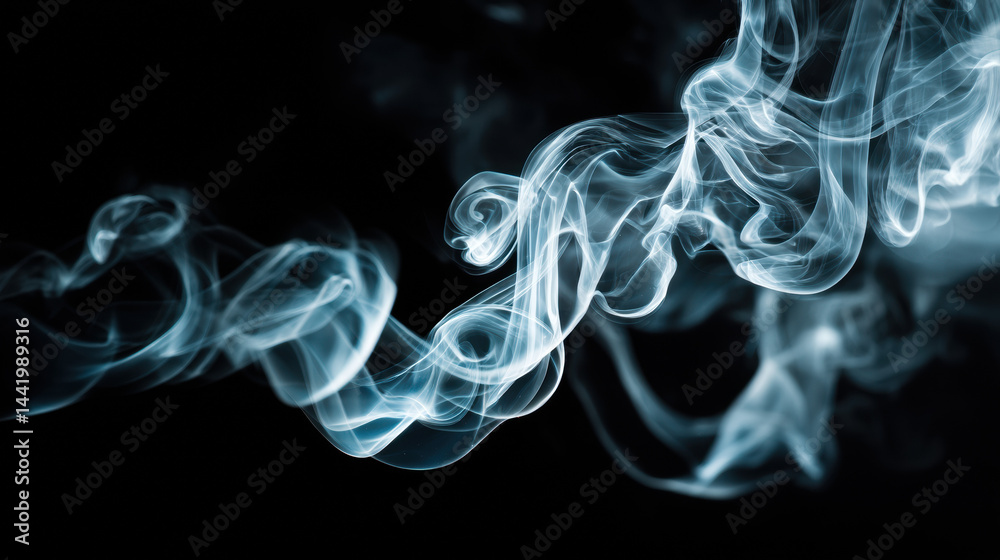 Captivating plumes of ethereal white smoke gracefully dance against a stark black backdrop, creating an abstract display of artistic elegance and visual wonder. Captivating plumes of ethereal white smoke gracefully dance against a stark black backdrop, creating an abstract display of artistic elegance and visual wonder.
