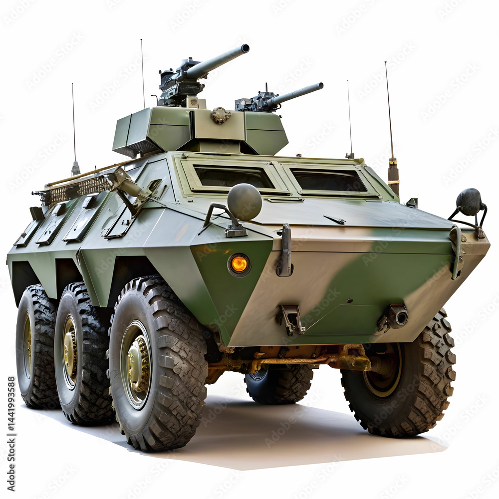 Reconnaissance Vehicle Isolated on a White Background Reconnaissance Vehicle Isolated on a White Background
