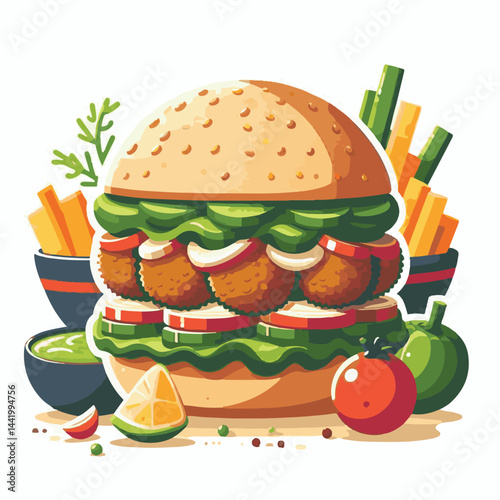 vegetarian, falafel, healthy, snack, background, food, meal, vegan, vegetable, fried, traditional, dinner, lunch, diet, chickpea, cuisine, dish, arabic, closeup, organic, homemade, ball, brown, turkis