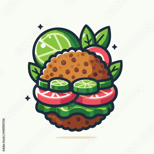 vegetarian, falafel, healthy, snack, background, food, meal, vegan, vegetable, fried, traditional, dinner, lunch, diet, chickpea, cuisine, dish, arabic, closeup, organic, homemade, ball, brown, turkis