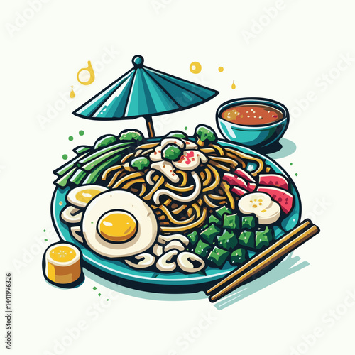 cuisine, delicious, traditional, meal, asian, food, dish, plate, singapore, dinner, malaysia, chinese, lunch, penang, stir, char, tasty, asia, teow, shrimp, noodles, sauce, noodle, hawker, popular, fr
