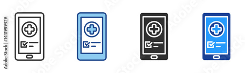 Healthcare Icon Multiple Style Vector Collection 