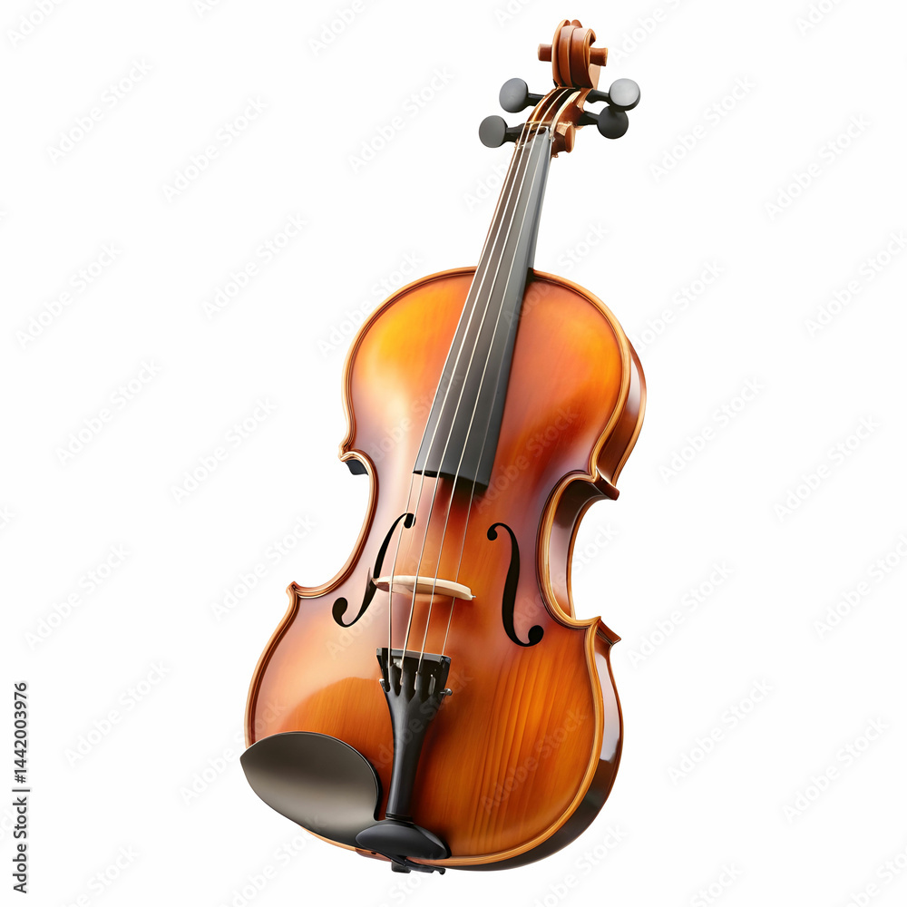 Fototapeta premium violin isolated on white background