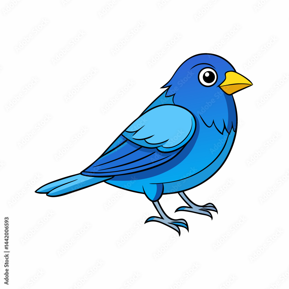 Obraz premium blue bird on a branch