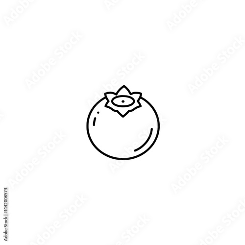 Blueberry icon representing the concepts of healthy nutrition and natural vitamins