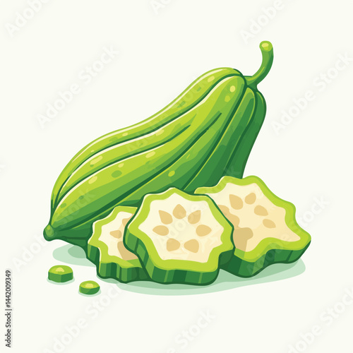 green, organic, fresh, ingredient, food, vegetable, raw, healthy, natural, agriculture, vegetarian, chayote, background, diet, white, fruit, plant, nutrition, vegetables, isolated, nutritious, freshne