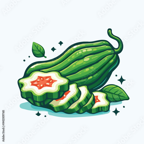 green, organic, fresh, ingredient, food, vegetable, raw, healthy, natural, agriculture, vegetarian, chayote, background, diet, white, fruit, plant, nutrition, vegetables, isolated, nutritious, freshne