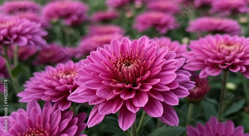 Crimson Bloom Symphony AI Generated photo