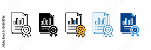Quality Testing  Icon Set Multiple Style Collection
