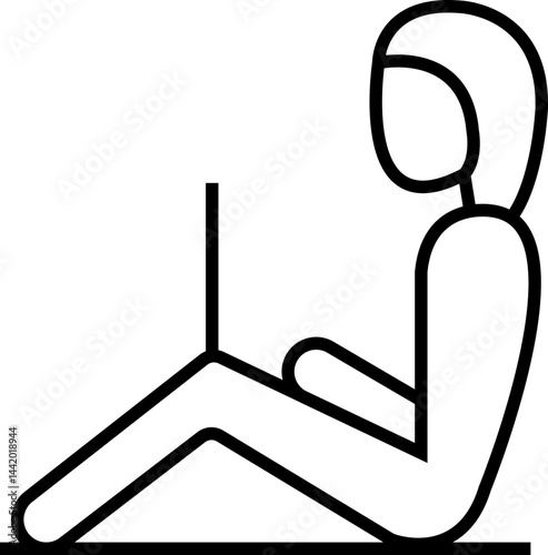 Immediate Contact Icon with Relaxed Position