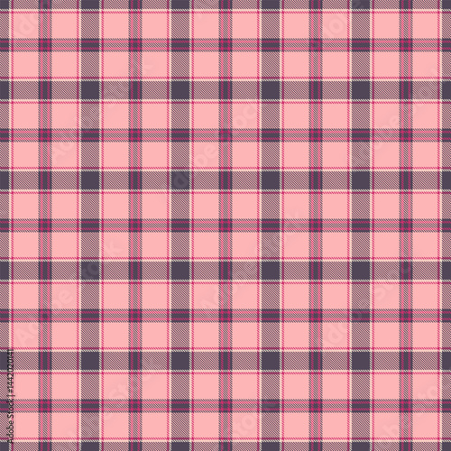 Chequered vector tartan plaid, new year textile background fabric. Picnic blanket seamless pattern check texture in light and pastel colors.