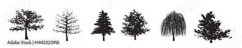 Tree silhouettes Vector 