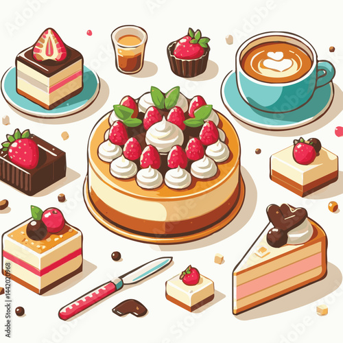 dessert, cheesecake, food, delicious, cake, slice, bakery, sweet, cream, cheese, piece, tasty, pie, pastry, background, creamy, baked, gourmet, fruit, plate, closeup, white, fresh, snack, homemade, re